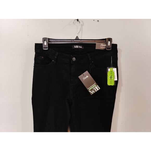Royalty For Me WBB Black Mid Rise Ankle Jeans 14W Repreve Lycra - Picture 2 of 13